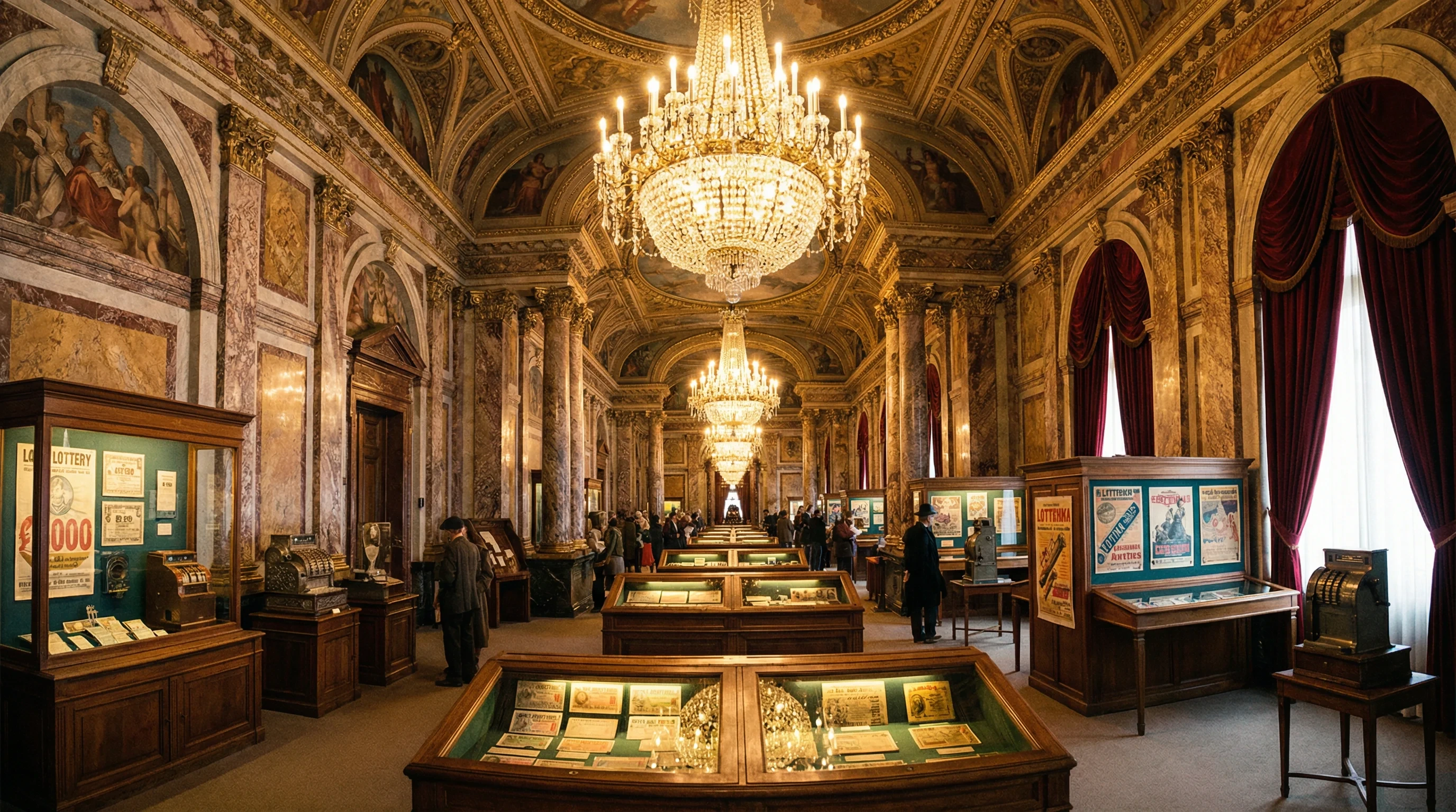 彩票博物馆巴洛克风格展厅全景